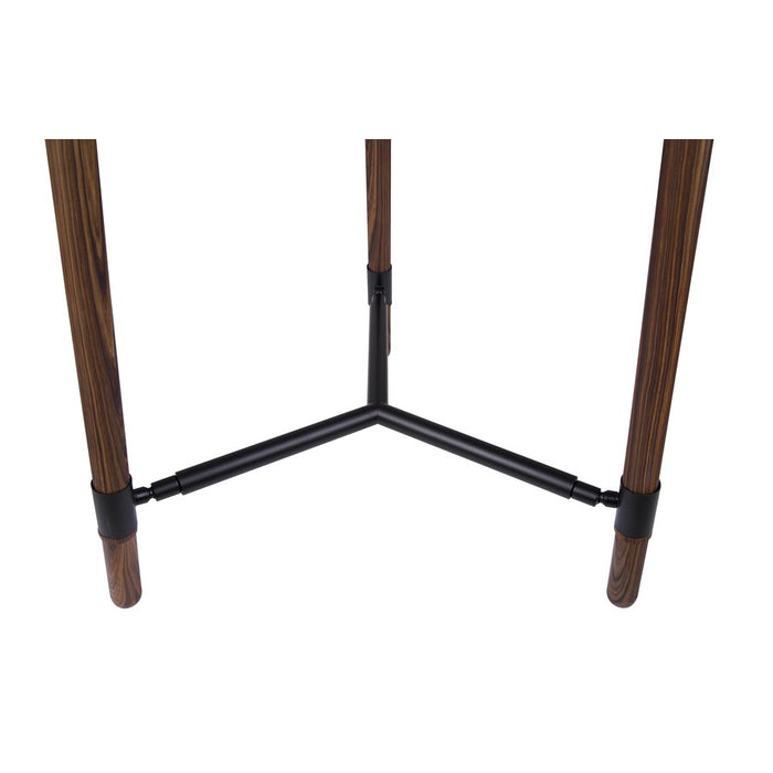 Canarm Cameram 1 Light 62.5" Floor Lamp, Black/Faux Woodgrain