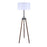 Canarm Sull 1 Light 57" Floor Lamp, Matte Black/Faux Woodgrain