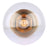 Canarm Camilo 1 Light 8" Flush Mount, Gold/Clear