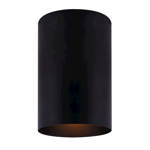 Canarm Agna 4in 1-Light Flush Mount | Matte Black Cylinder | Hallway & Closet Ceiling Light | 4 x 7 in | Model IFM1071A04BK
