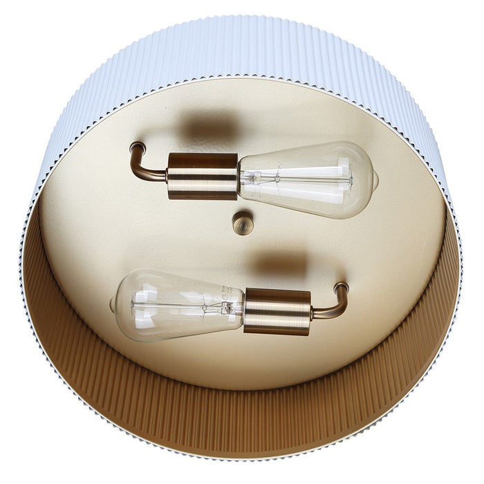 Canarm Rexton 2 Light 13.88" Flush Mount, Black