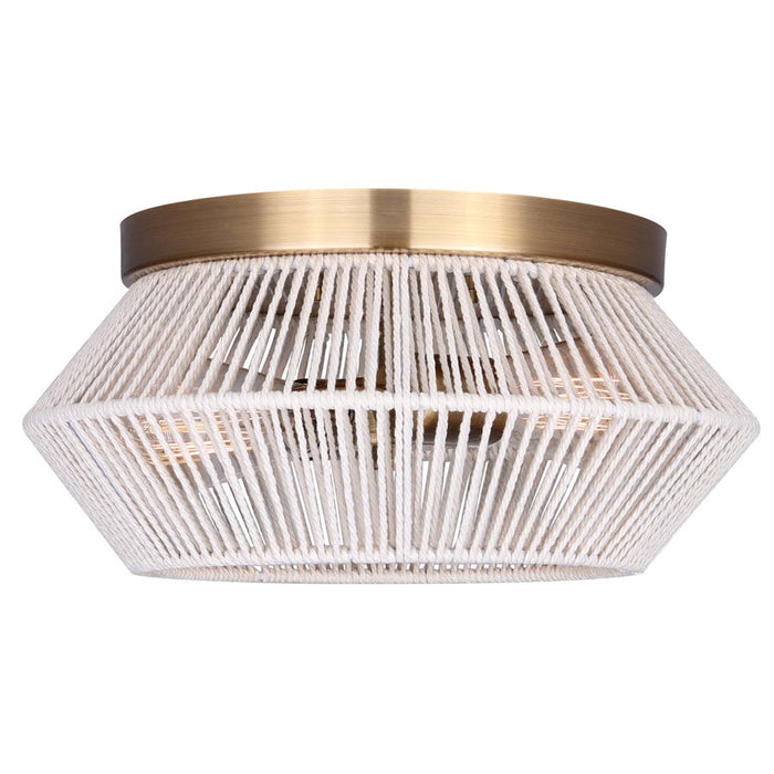 Canarm Willow 2 Light 13" Flush Mount, Gold
