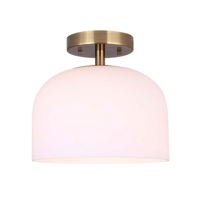 Canarm Novalee 1 Light 9.25" Flush Mount, Gold