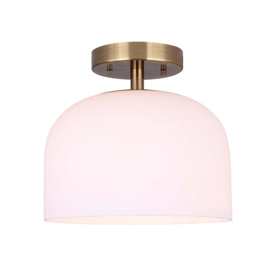 Canarm Novalee 1 Light 9.25" Flush Mount, Gold