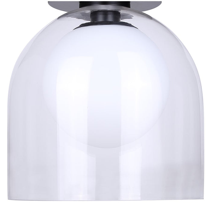 Canarm Pelia 1 Light 11.88" Flush Mount, Black