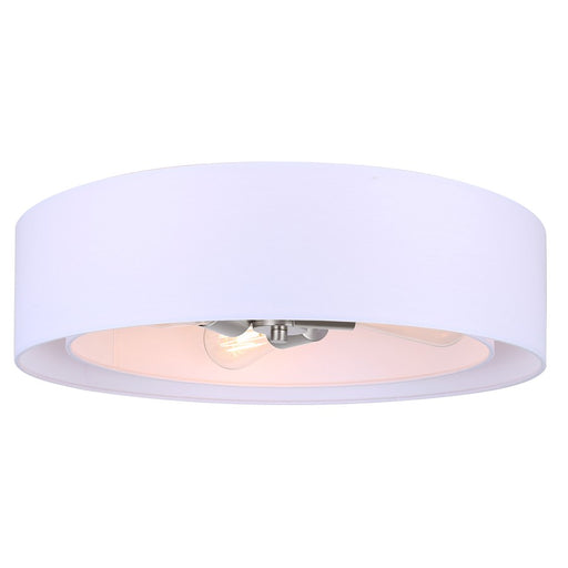 Canarm Landra 3 Light 19" Flush Mount, Brushed Nickel