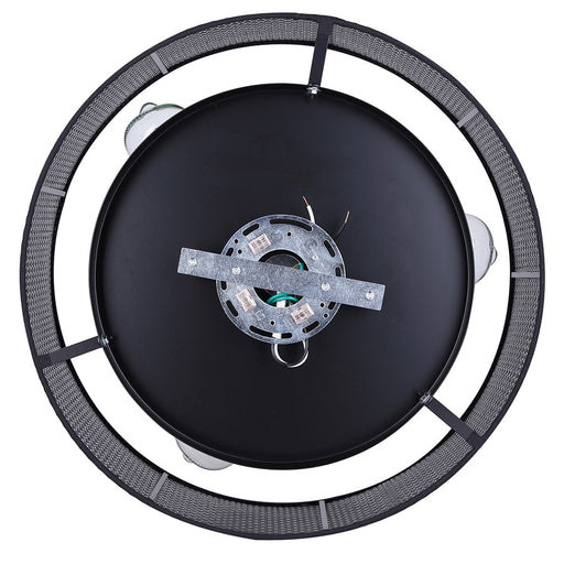 Canarm Bellamy 3 Light 16.25" Flush Mount/60W, Black