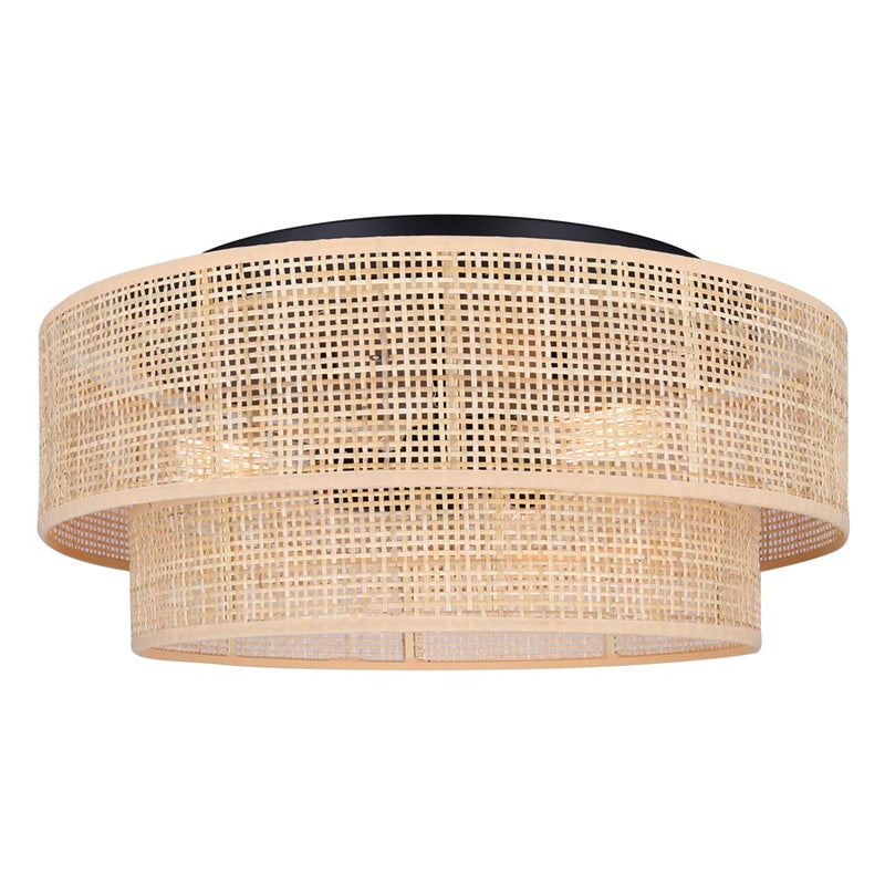 Canarm Bellamy 3 Light 19" Flush Mount, Black