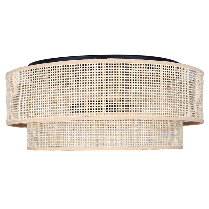 Canarm Bellamy 3 Light 19" Flush Mount, Black