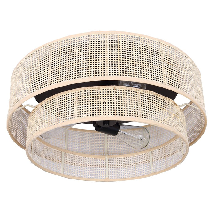 Canarm Bellamy 3 Light 19" Flush Mount, Black