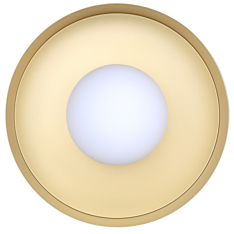 Canarm Daylon 1 Light 12.63" Flush Mount, Black