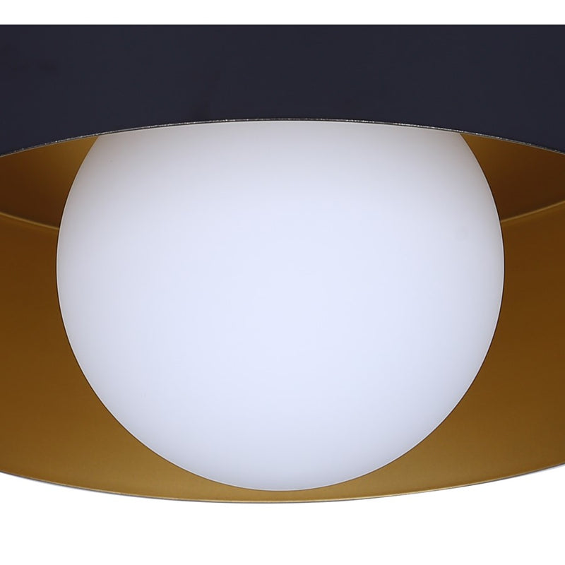 Canarm Daylon 1 Light 12.63" Flush Mount, Black
