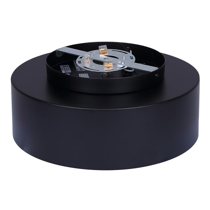Canarm Daylon 1 Light 12.63" Flush Mount, Black