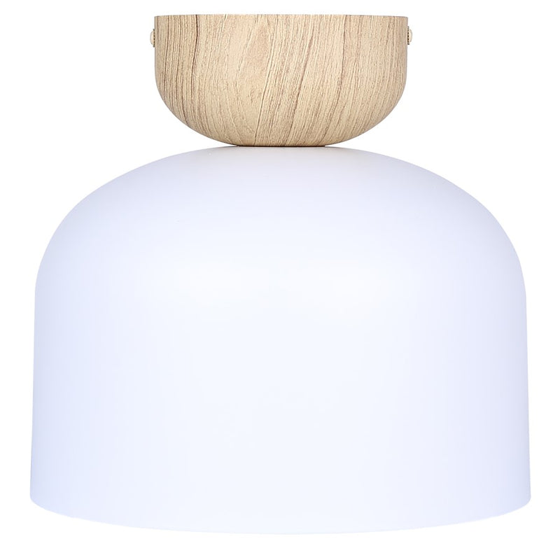 Canarm Caleb 1 Light 9" Flush Mount, Matte White