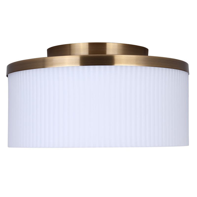 Canarm Kinslea 3 Light 14" Flush Mount, Gold