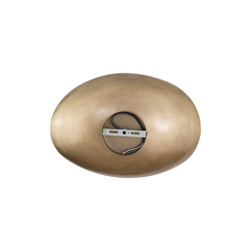 Canarm Maverick 17.75in 1-Light Flush Mount | Antique Brass Iron | Entryway & Hallway | 17.75 x 12.8 x 6.5 in | Model IFM1182A17AB