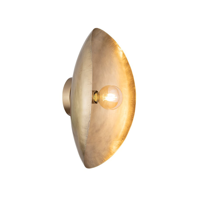 Canarm Maverick 1 Light Flush Mount, Antique Brass
