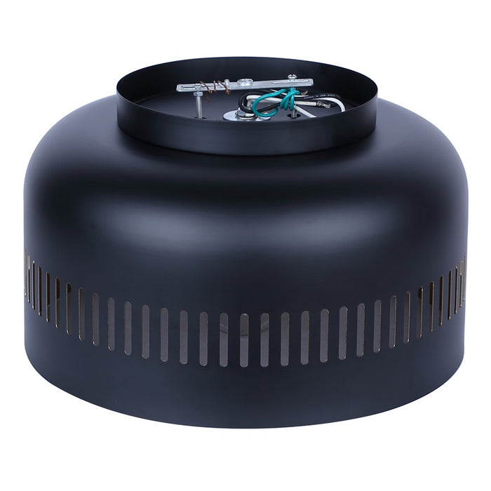 Canarm Miles Light 13" Flush Mount, Black