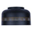 Canarm Miles Light 13" Flush Mount, Black
