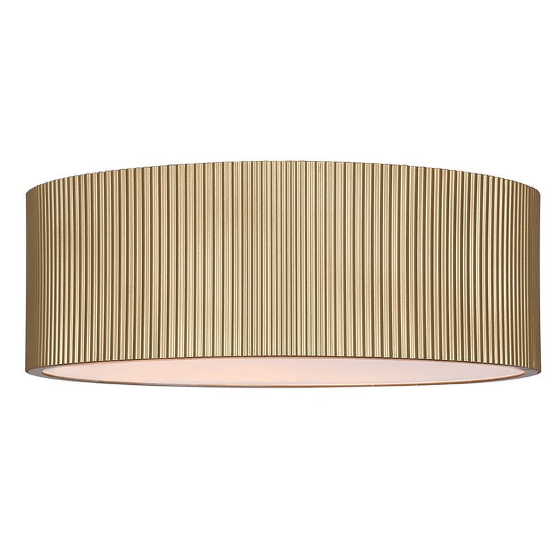 Canarm Scarlett 15in 2-Light Flush Mount | Painted Gold Steel | Entryway & Bedroom | 15 x 15 x 5.125 in | Model IFM1208A15PGD