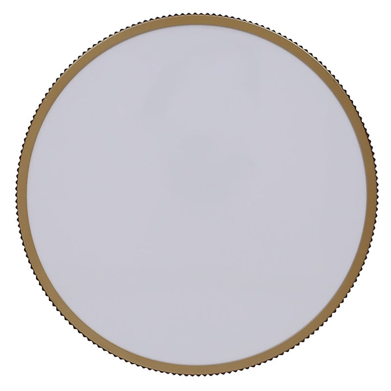 Canarm Scarlett 15in 2-Light Flush Mount | Painted Gold Steel | Entryway & Bedroom | 15 x 15 x 5.125 in | Model IFM1208A15PGD