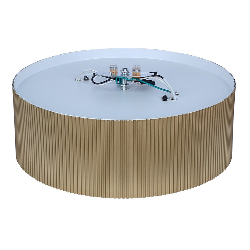 Canarm Scarlett 2 Light 15" Flush Mount, Painted Gold