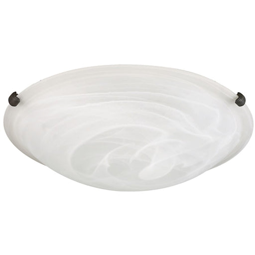 Canarm Clip 16in 3-Light Flush Mount | Oil Rubbed Bronze and Alabaster Glass | Living Room & Bedroom Ceiling Light | Model IFM161613