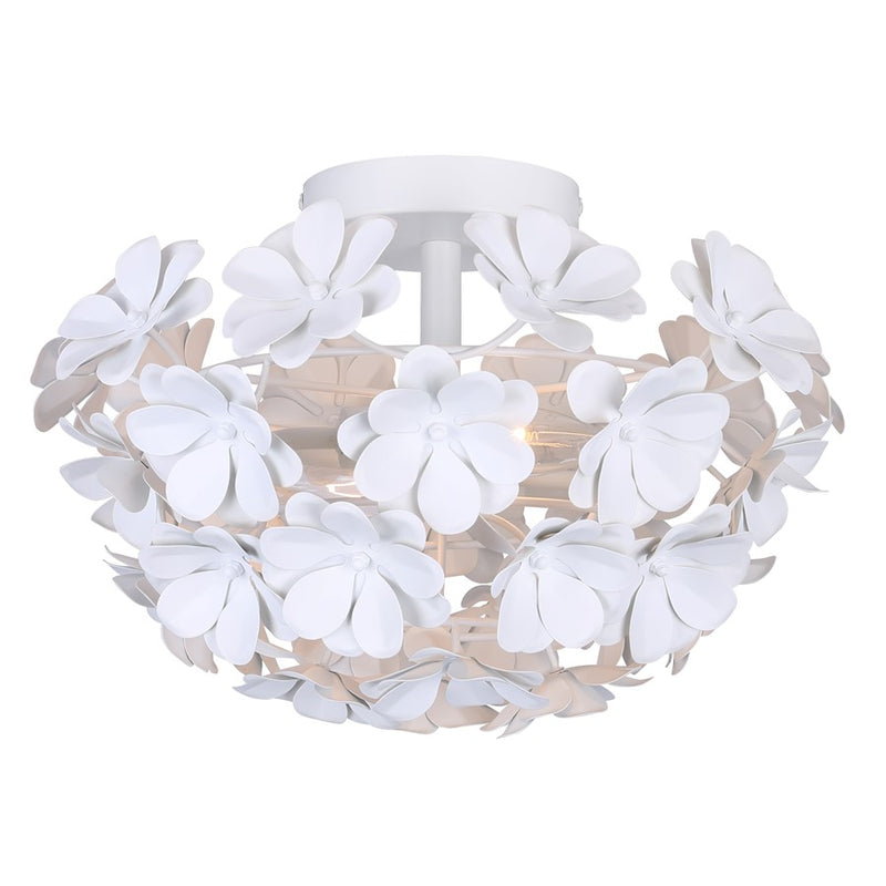 Canarm Cassia 2 Light 15" Flush Mount, White