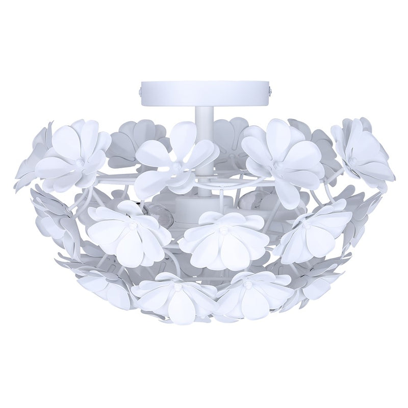 Canarm Cassia 2 Light 15" Flush Mount, White