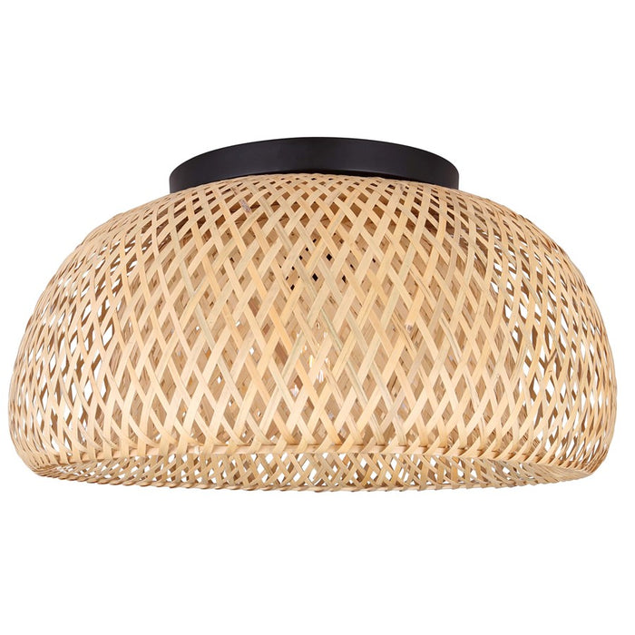 Canarm Sariel 1 Light 18" Flush Mount, Matte Black
