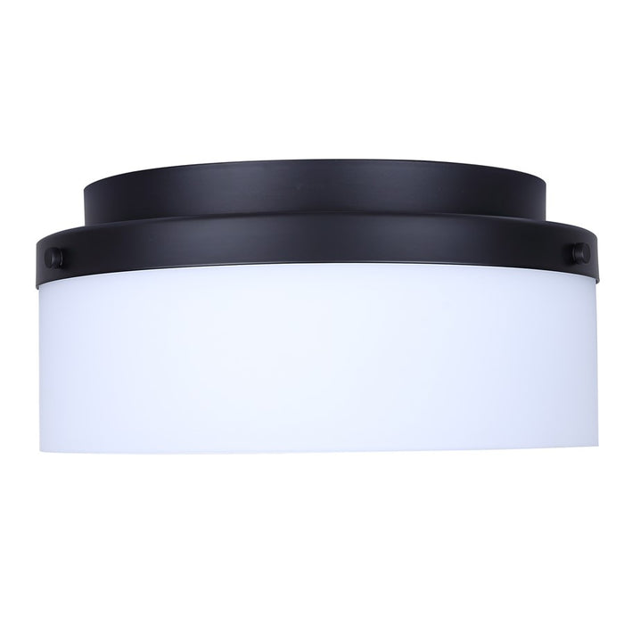 Canarm Malloy 2 Light 12.25" Flush Mount, Black