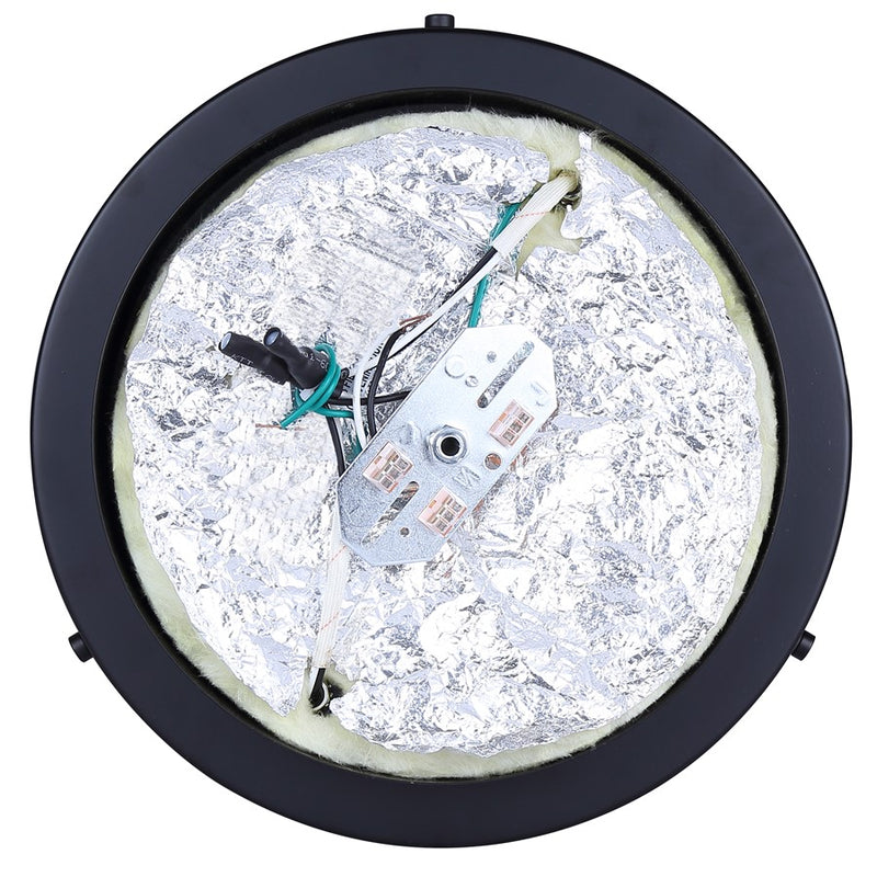 Canarm Malloy 2 Light 12.25" Flush Mount, Black