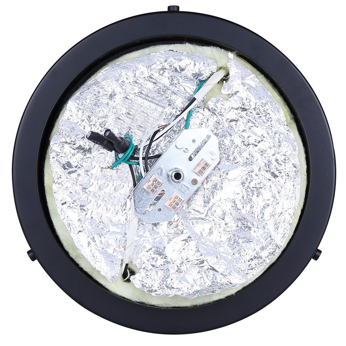 Canarm Malloy 2 Light 12.25" Flush Mount, Black