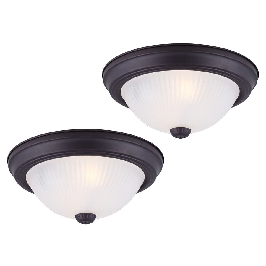 Canarm Madison 1 Light 11" Flush Mount, Polished Brass