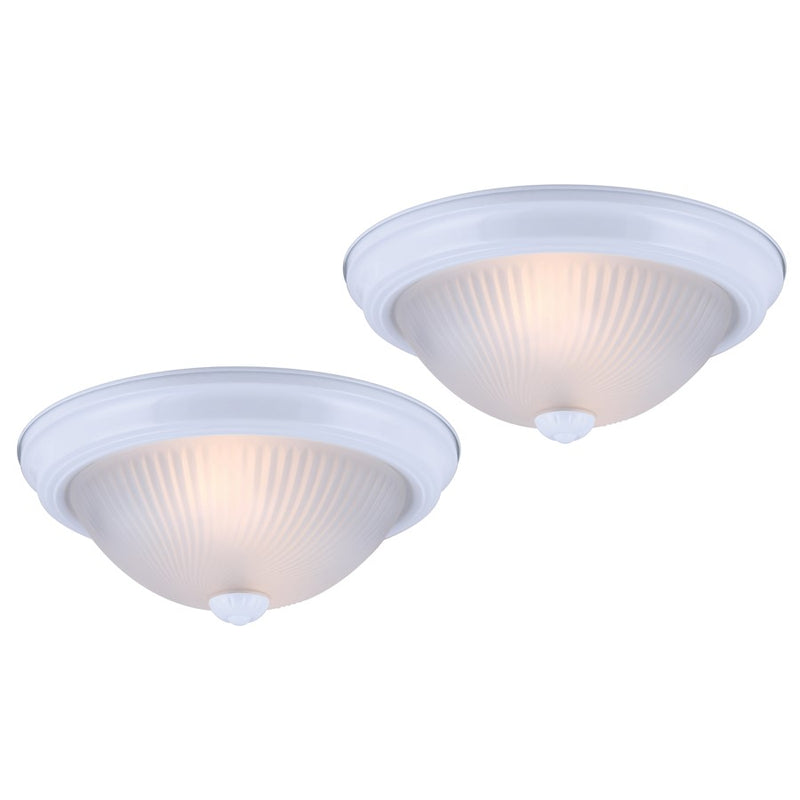 Canarm Madison 1 Light 11" Flush Mount/Twin Pack, White