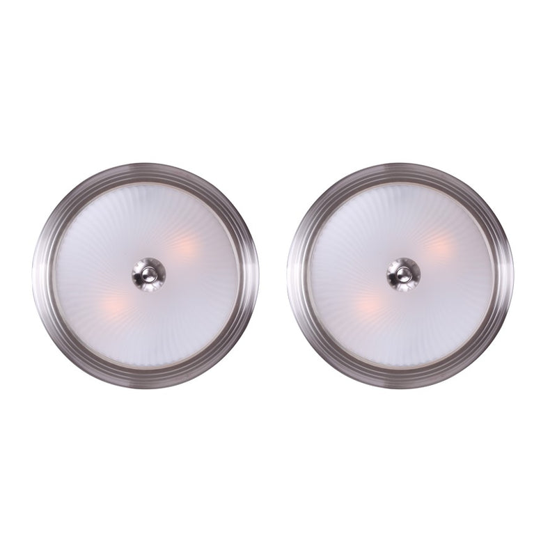 Canarm Madison 1 Light 11" Flush Mount, Brushed Pewter
