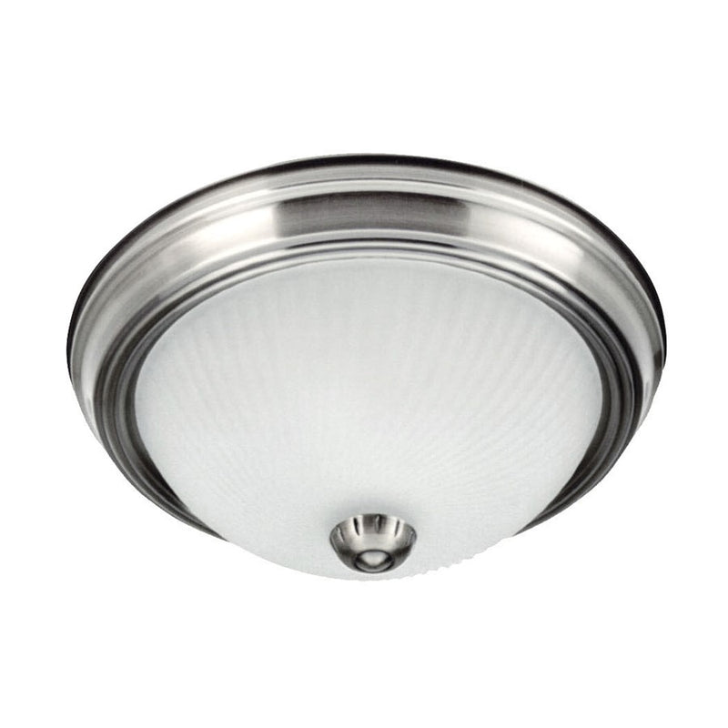 Canarm Madison 1 Light 11" Flush Mount, Brushed Pewter