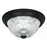 Canarm Madison 2 Light 11" Flush Mount, Matte Black/Clear - IFM211MBK-RGC