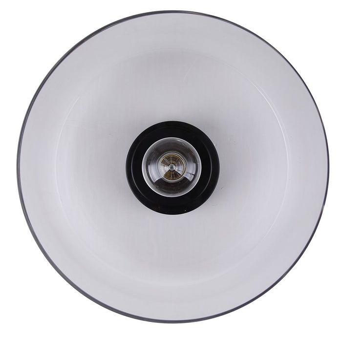 Canarm Sklo 1 Light 12" Flush Mount, Matte Black