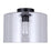Canarm Sklo 1 Light 12" Flush Mount, Matte Black