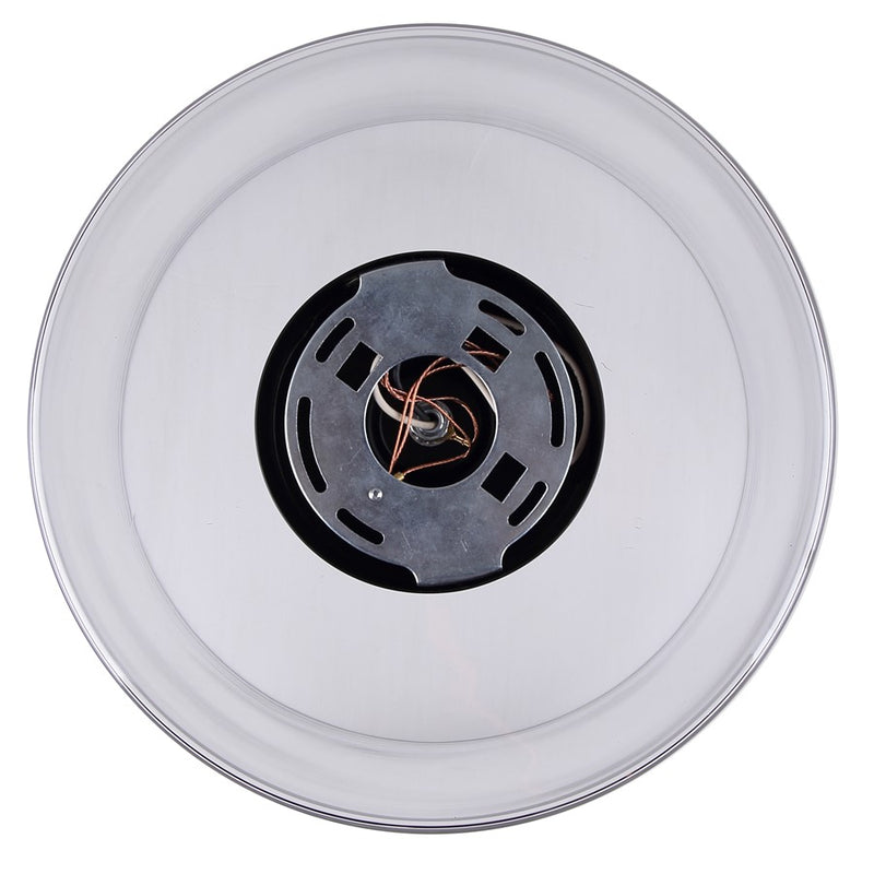 Canarm Sklo 12in 1-Light Flush Mount | Modern Matte Black and Clear Glass | Living Room & Entryway Ceiling Light | 12 x 12 x 9 in | Model IFM2125B12BK