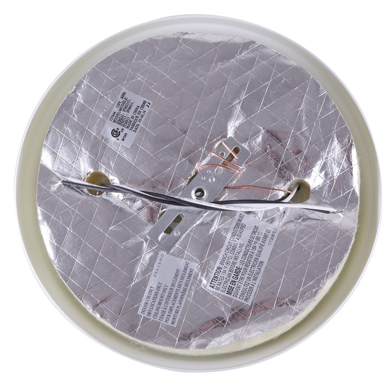 Canarm Madison 14in 2-Light Flush Mount | Classic White and Frosted Glass | Hallway & Kitchen Ceiling Light | 13 x 14.5 x 4.75 in | Model IFM21311N
