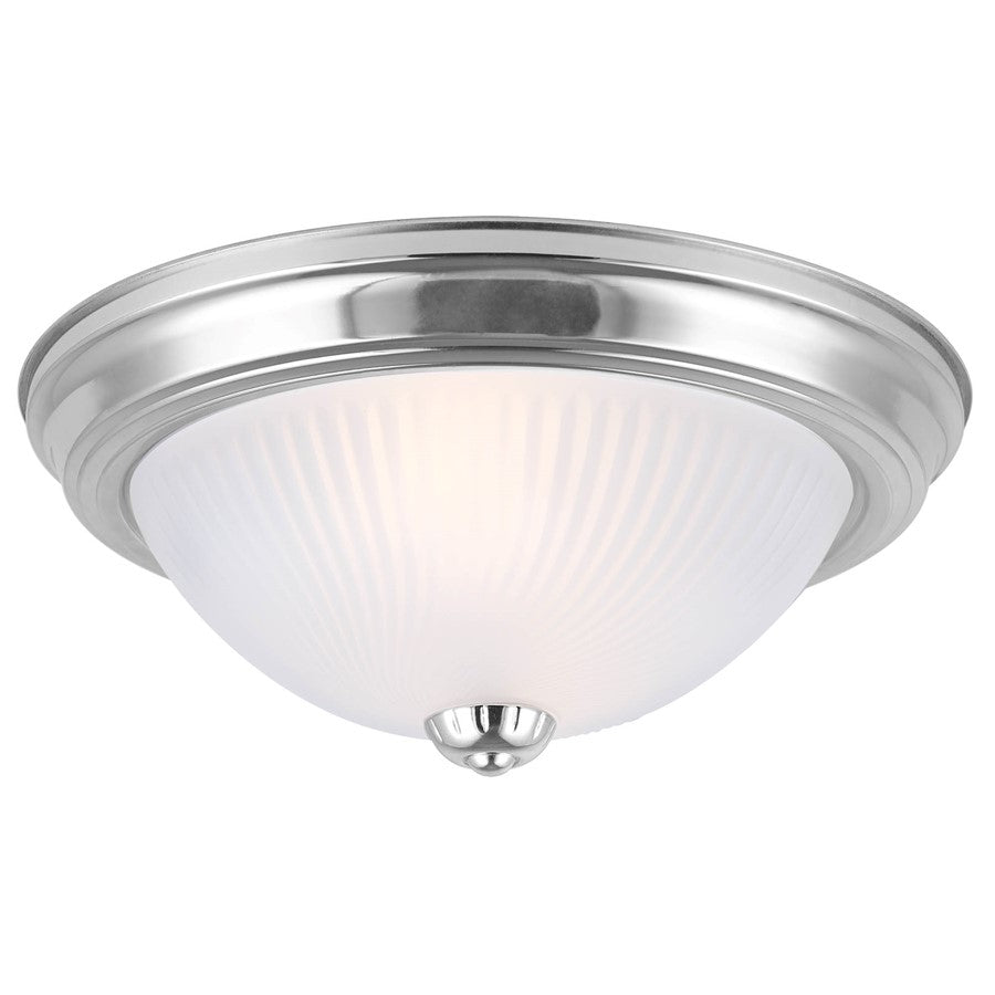 Canarm Madison 2 Light 13" Flush Mount, Brushed Pewter