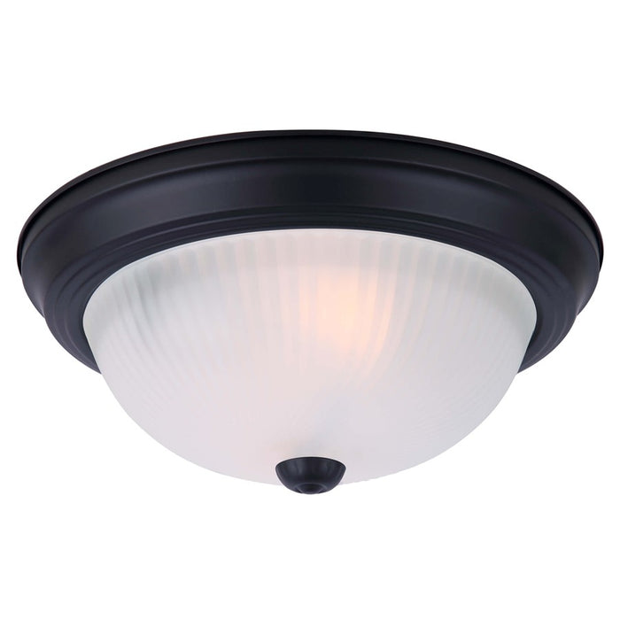 Canarm Madison 2 Light 13" Flush Mount, Matte Black Countryside