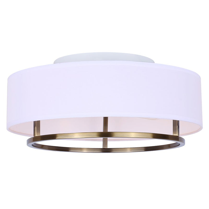 Canarm Bonnie 2 Light 15" Flush Mount, Gold