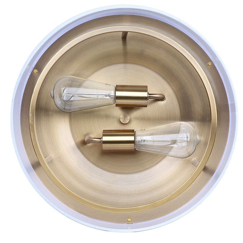 Canarm Bonnie 2 Light 15" Flush Mount, Gold