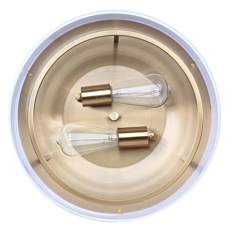 Canarm Bonnie 2 Light 15" Flush Mount, Gold