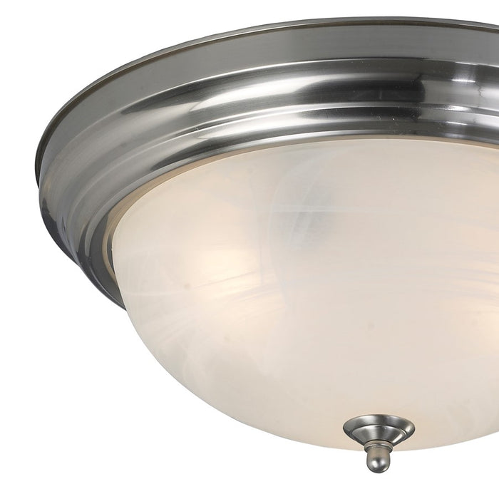 Canarm Signature 2 Light 13" Flush Mount, Brushed Nickel