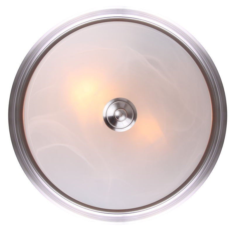 Canarm Signature 2 Light 13" Flush Mount, Brushed Nickel