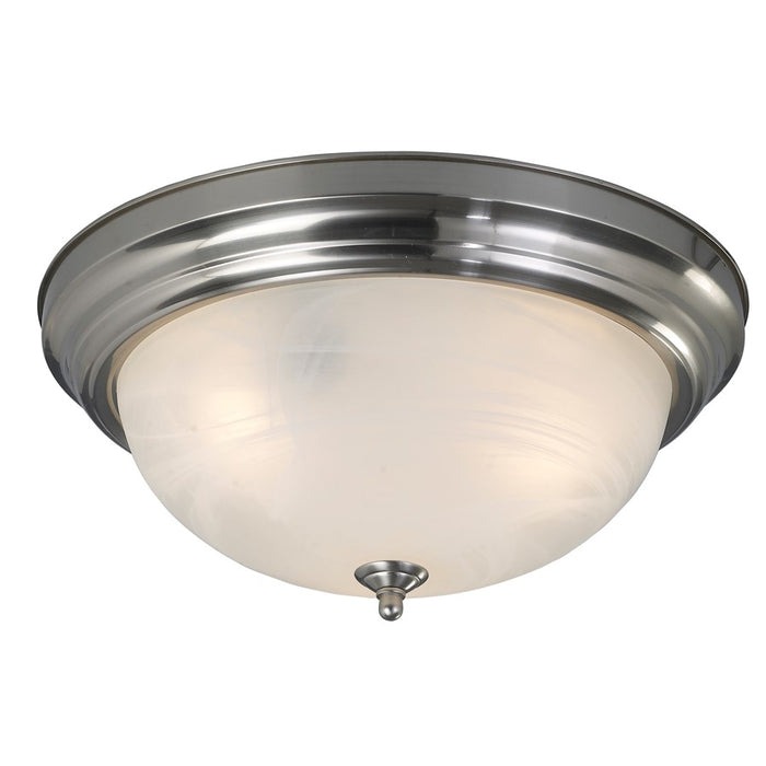 Canarm Signature 2 Light 13" Flush Mount, Brushed Nickel